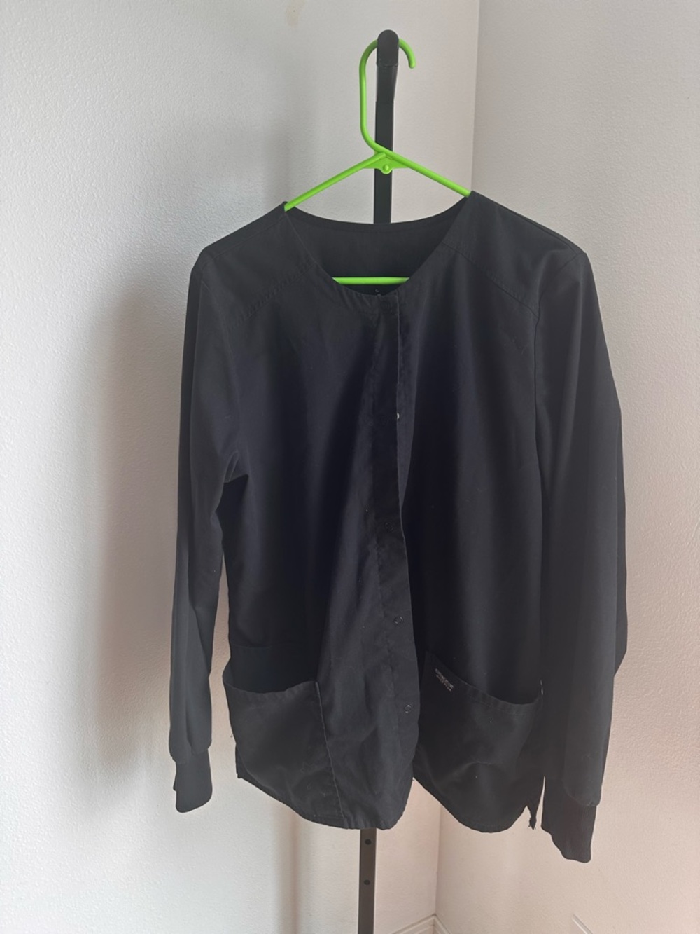 Cherokee long sleeve black scrub top xl